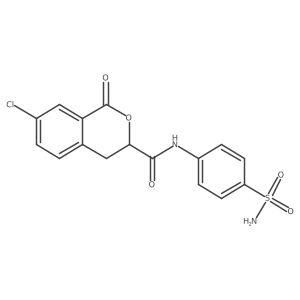 7-chloro-1-oxo-N-(4-sulfamoylphenyl)-3,4-dihydro-1H-isochromene-3-carboxamide结构式