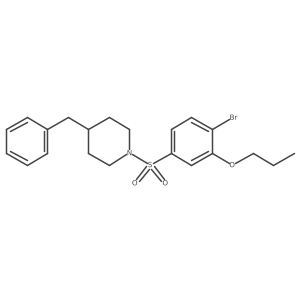 4-Benzyl-1-(4-bromo-3-propoxybenzenesulfonyl)piperidine Structure