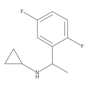 N-[1-(2,5-Difluorophenyl)ethyl]cyclopropanamine Structure