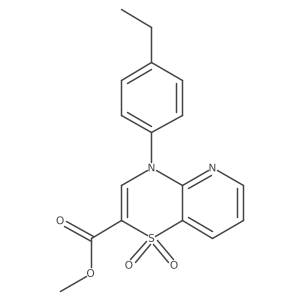 methyl 4-(4-ethylphenyl)-1,1-dioxo-4H-1lambda6-pyrido[3,2-b][1,4]thiazine-2-carboxylate Structure