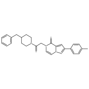 5-(2-(4-benzylpiperidin-1-yl)-2-oxoethyl)-2-(p-tolyl)pyrazolo[1,5-a]pyrazin-4(5H)-one Structure