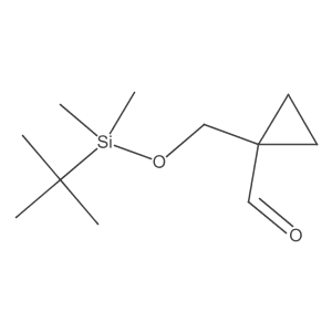 1-({[tert-Butyl(dimethyl)silyl]oxy}methyl)cyclopropanecarbaldehyde结构式