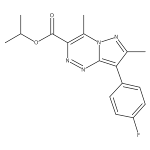 Isopropyl 8-(4-fluorophenyl)-4,7-dimethylpyrazolo[5,1-c][1,2,4]triazine-3-carboxylate Structure