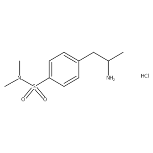 4-(2-Aminopropyl)-N,N-dimethylbenzene-1-sulfonamide hydrochloride Structure