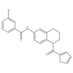 3-bromo-N-[1-(furan-2-carbonyl)-1,2,3,4-tetrahydroquinolin-6-yl]benzamide Structure