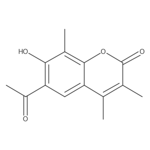 6-acetyl-7-hydroxy-3,4,8-trimethyl-2H-chromen-2-one Structure