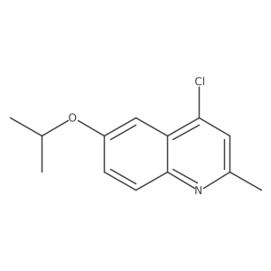 4-Chloro-2-methyl-6-(propan-2-yloxy)quinoline结构式