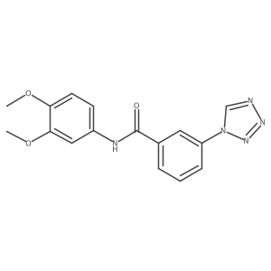 N-(3,4-dimethoxyphenyl)-3-(1H-tetrazol-1-yl)benzamide Structure