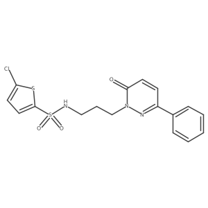 5-chloro-N-(3-(6-oxo-3-phenylpyridazin-1(6H)-yl)propyl)thiophene-2-sulfonamide Structure