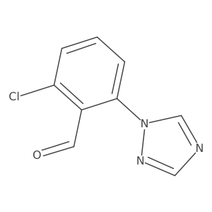 2-chloro-6-(1H-1,2,4-triazol-1-yl)benzaldehyde Structure