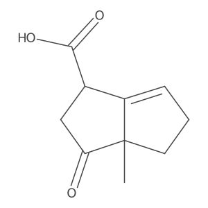 1,2,3,3a,4,5-Hexahydro-3a-methyl-3-oxo-1-pentalenecarboxylic acid结构式