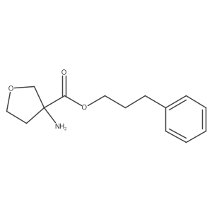 3-Phenylpropyl 3-aminooxolane-3-carboxylate Structure