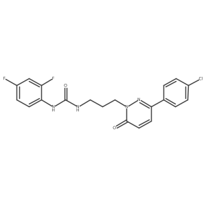 3-{3-[3-(4-Chlorophenyl)-6-oxo-1,6-dihydropyridazin-1-yl]propyl}-1-(2,4-difluorophenyl)urea Structure