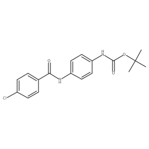 tert-butyl N-[4-[(4-chlorobenzoyl)amino]phenyl]carbamate Structure
