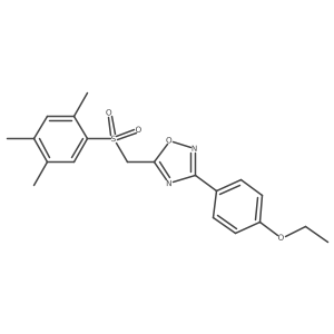 CCOc1ccc(-c2noc(CS(=O)(=O)c3cc(C)c(C)cc3C)n2)cc1结构式