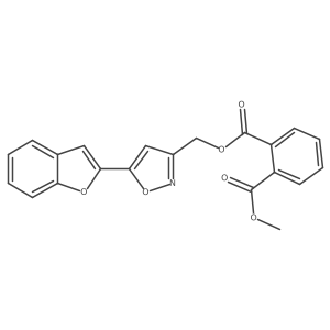 (5-(Benzofuran-2-yl)isoxazol-3-yl)methyl methyl phthalate Structure
