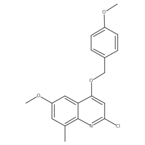 2-Chloro-6-methoxy-4-(4-methoxybenzyloxy)-8-methyl-quinoline Structure