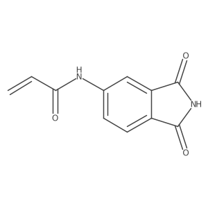 N-(1,3-Dioxoisoindolin-5-yl)acrylamide结构式