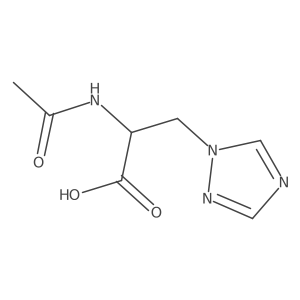 2-acetamido-3-(1H-1,2,4-triazol-1-yl)propanoic acid结构式