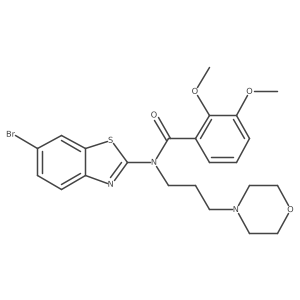 N-(6-Bromo-2-benzothiazolyl)-2,3-dimethoxy-N-[3-(4-morpholinyl)propyl]benzamide结构式