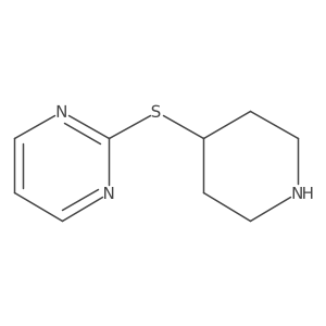 2-(4-piperidinylthio)Pyrimidine结构式
