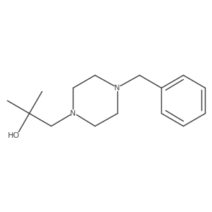 1-(4-Benzylpiperazin-1-yl)-2-methylpropan-2-ol结构式