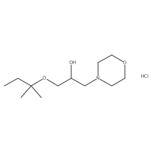 1-Morpholino-3-(tert-pentyloxy)propan-2-ol hydrochloride Structure