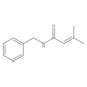3-methyl-N-(pyridin-3-ylmethyl)but-2-enamide Structure