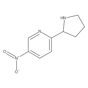 5-Nitro-2-(pyrrolidin-2-yl)pyridine Structure