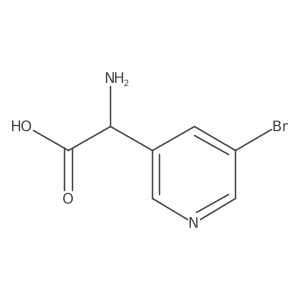(S)-2-Amino-2-(5-bromopyridin-3-yl)acetic acid结构式