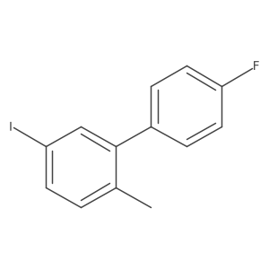 2-(4-Fluorophenyl)-4-iodo-1-methylbenzene结构式