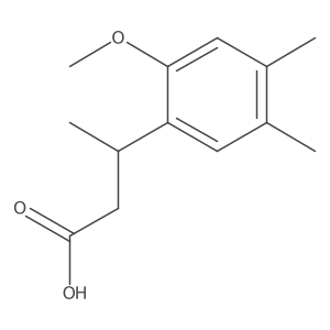 3-(2-Methoxy-4,5-dimethylphenyl)butanoic acid Structure