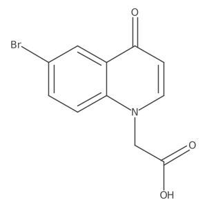2-(6-Bromo-4-oxoquinolin-1(4H)-yl)acetic acid Structure