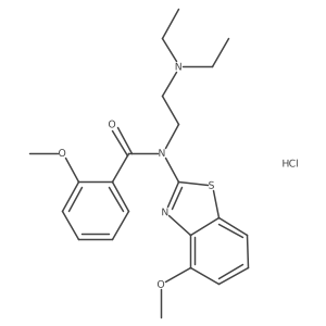 N-(2-(diethylamino)ethyl)-2-methoxy-N-(4-methoxybenzo[d]thiazol-2-yl)benzamide hydrochloride Structure