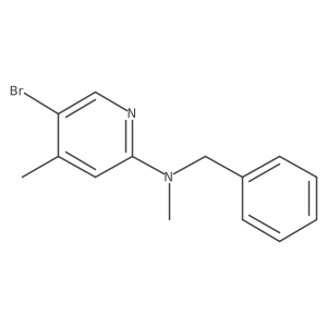 N-benzyl-5-bromo-N,4-dimethylpyridin-2-amine结构式