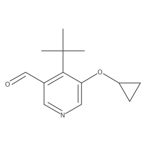 4-Tert-butyl-5-cyclopropoxynicotinaldehyde结构式
