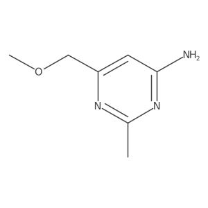 6-(Methoxymethyl)-2-methylpyrimidin-4-amine Structure