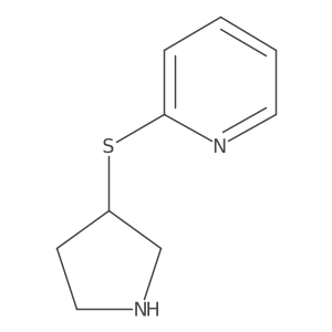 2-(Pyrrolidin-3-ylthio)pyridine Structure
