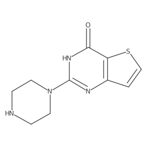2-Piperazin-1-YL-3H-thieno[3,2-D]pyrimidin-4-one结构式