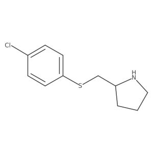 2-([(4-Chlorophenyl)sulfanyl]methyl)pyrrolidine结构式