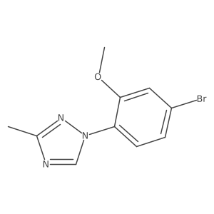 1-(4-bromo-2-methoxyphenyl)-3-methyl-1H-1,2,4-triazole Structure