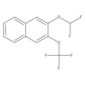 2-(Difluoromethoxy)-3-(trifluoromethoxy)naphthalene结构式