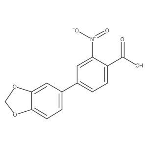 4-(3,4-Methylenedioxyphenyl)-2-nitrobenzoic acid结构式