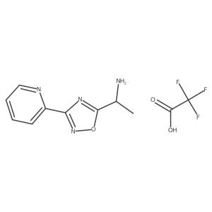 {1-[3-(2-Pyridinyl)-1,2,4-oxadiazol-5-yl]ethyl}amine trifluoroacetate Structure