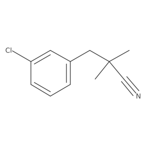 3-(3-Chlorophenyl)-2,2-dimethylpropanenitrile Structure