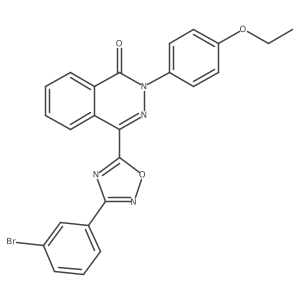 4-[3-(3-bromophenyl)-1,2,4-oxadiazol-5-yl]-2-(4-ethoxyphenyl)phthalazin-1(2H)-one Structure