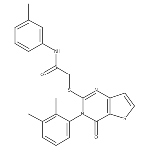 2-{[3-(2,3-dimethylphenyl)-4-oxo-3,4-dihydrothieno[3,2-d]pyrimidin-2-yl]sulfanyl}-N-(3-methylphenyl)acetamide Structure