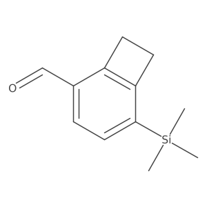 5-(Trimethylsilyl)bicyclo[4.2.0]octa-1,3,5-triene-2-carbaldehyde Structure