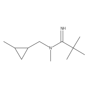 Propanimidamide, N,2,2-trimethyl-N-[(2-methylcyclopropyl)methyl]- Structure