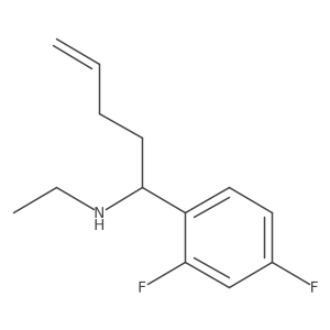 Benzenemethanamine, I+/--3-buten-1-yl-N-ethyl-2,4-difluoro- Structure